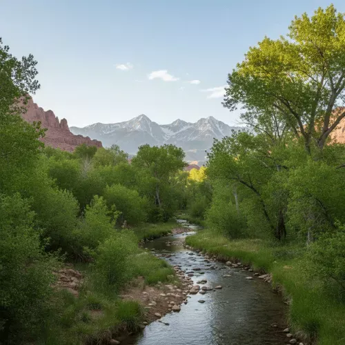 Pack Creek Near Moab: Cool Air, Cottonwoods & Your Tiny Home Basecamp