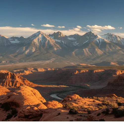 La Sal Mountains in Moab: Alpine Majesty & Desert Views + Your Tiny Home Basecamp