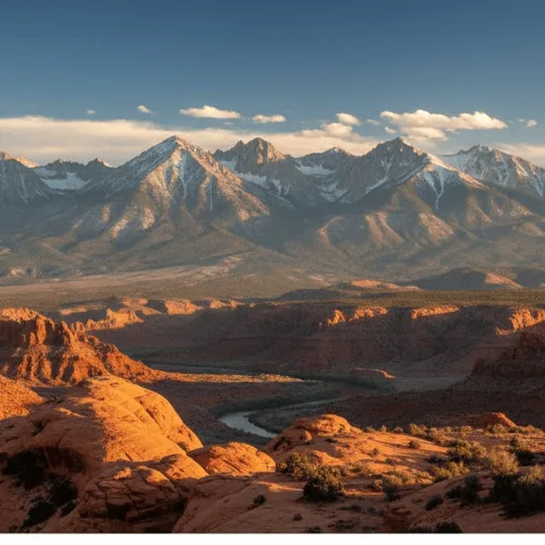 La Sal Mountains in Moab: Alpine Majesty & Desert Views + Your Tiny Home Basecamp