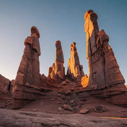 Fisher Towers in Moab: Stone Spires, Evening Light & Your Tiny Home Basecamp