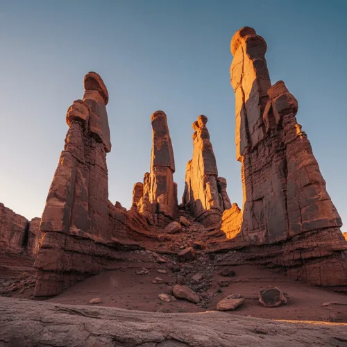 Fisher Towers in Moab: Stone Spires, Evening Light & Your Tiny Home Basecamp