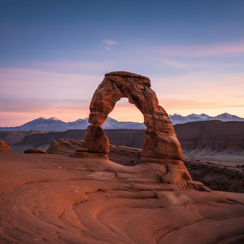 Delicate Arch in Moab: Iconic Sunset Hike + Your Tiny Home Basecamp